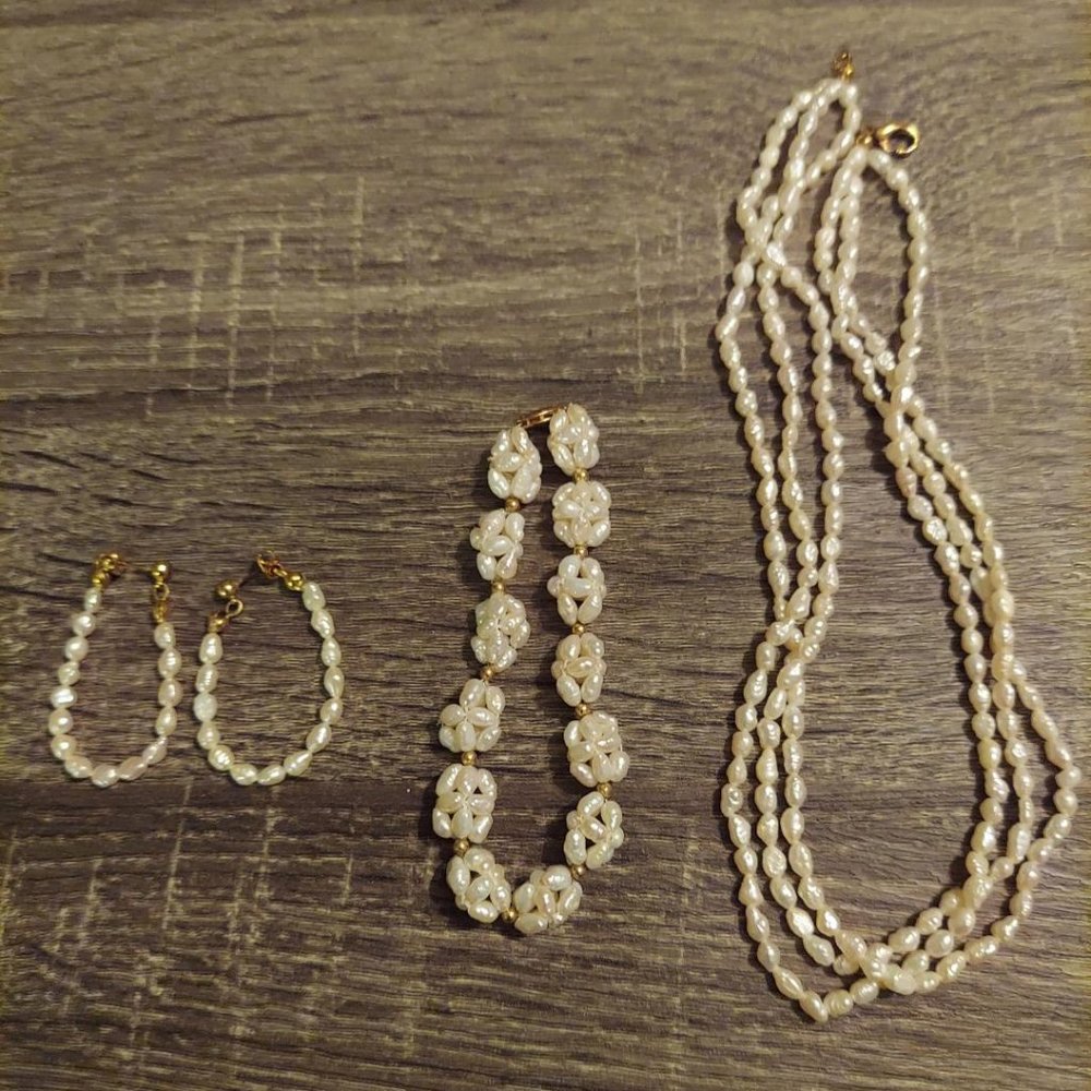 Pearl Jewelry Set